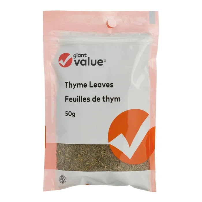 Feuilles de thym Giant Value, 50 g