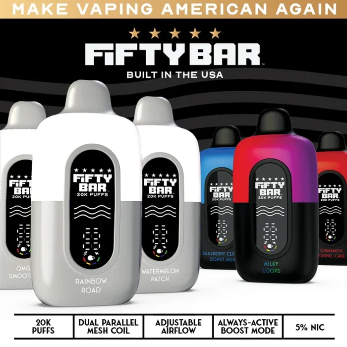 Fifty Bar V2 20K Disposable Vape