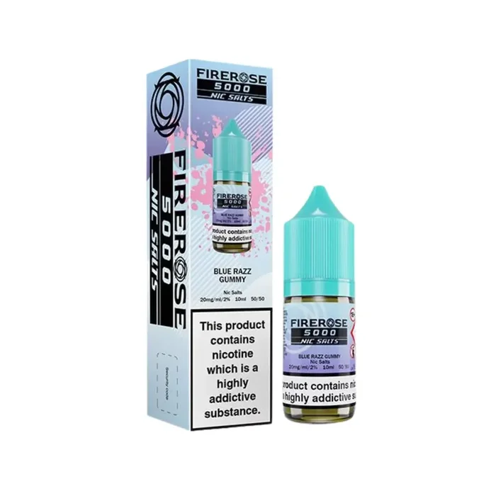 Firerose 5000 Blue Razz Gummy E-Liquid in 50VG/50PG Blend