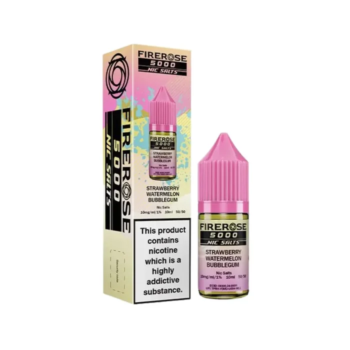 Firerose 5000 Strawberry Watermelon Bubblegum 10ml Nic Salt E-liquid by ELUX
