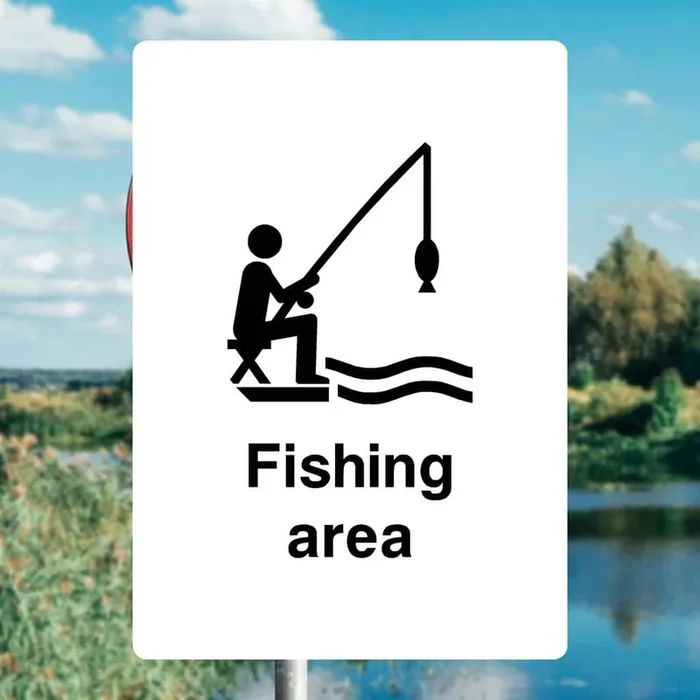 Fishing Area Sign