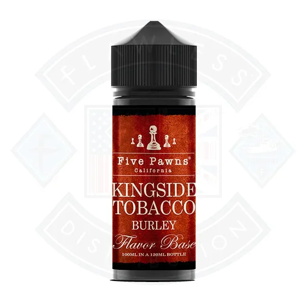 Five Pawns – Kingside Tobacco Burley 0mg 100ml Shortfill