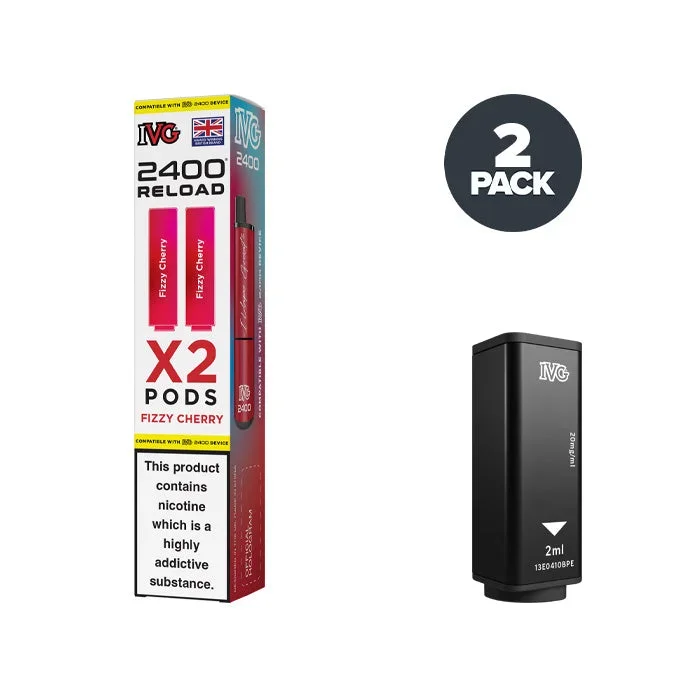 Fizzy Cherry IVG 2400 Reload 2 in 1 Prefilled Pods