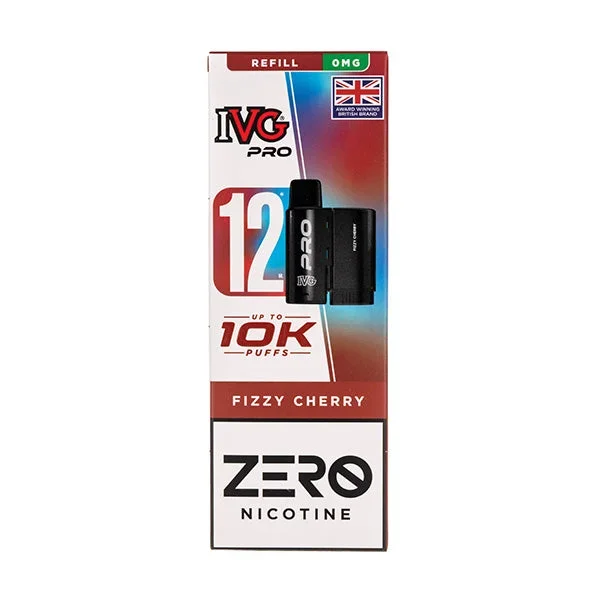 Fizzy Cherry Pro 12 Prefilled Pod + Refill by IVG (Nicotine Free)