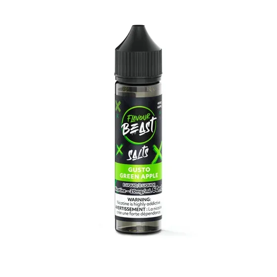 Flavour Beast E-Liquid 60mL Salts – Gusto Green Apple