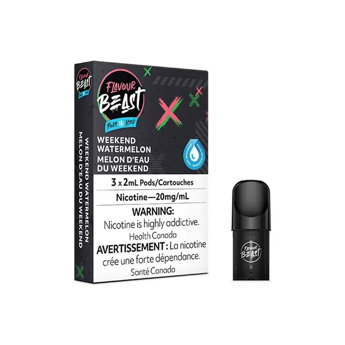 Flavour Beast Pod Pack – Weekend Watermelon Iced (ON)