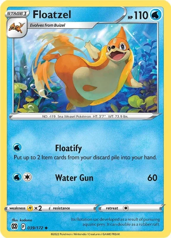 Floatzel (039/172) (SWSH09)
