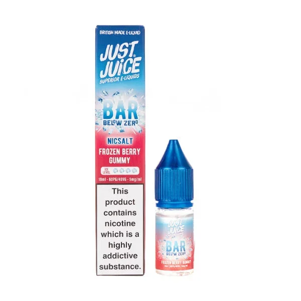 Frozen Berry Gummy Bar Below Zero Nic Salt E-Liquid by Just Juice