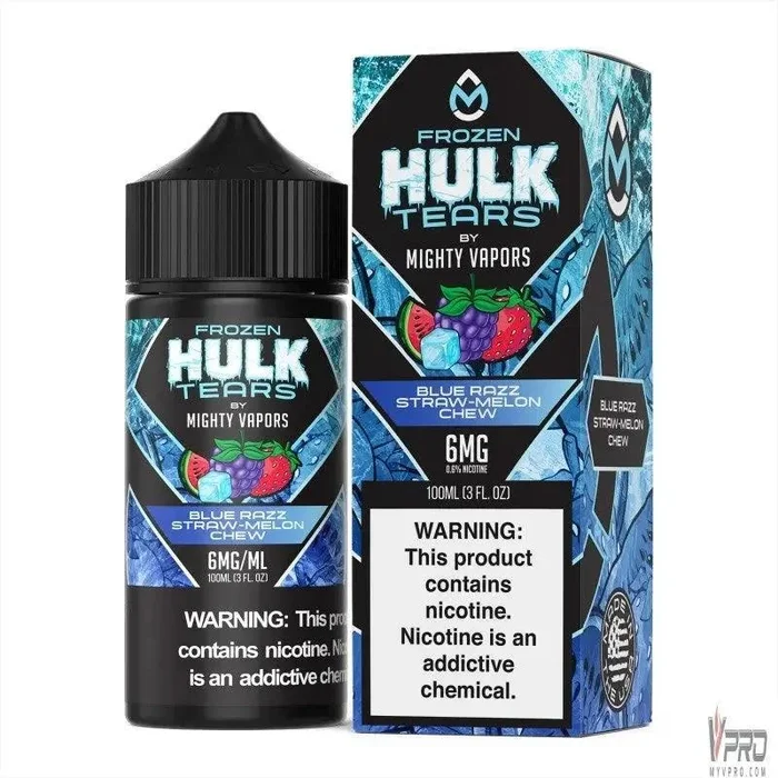 Frozen Blue Razz Straw Melon Chew – Hulk Tears 100mL