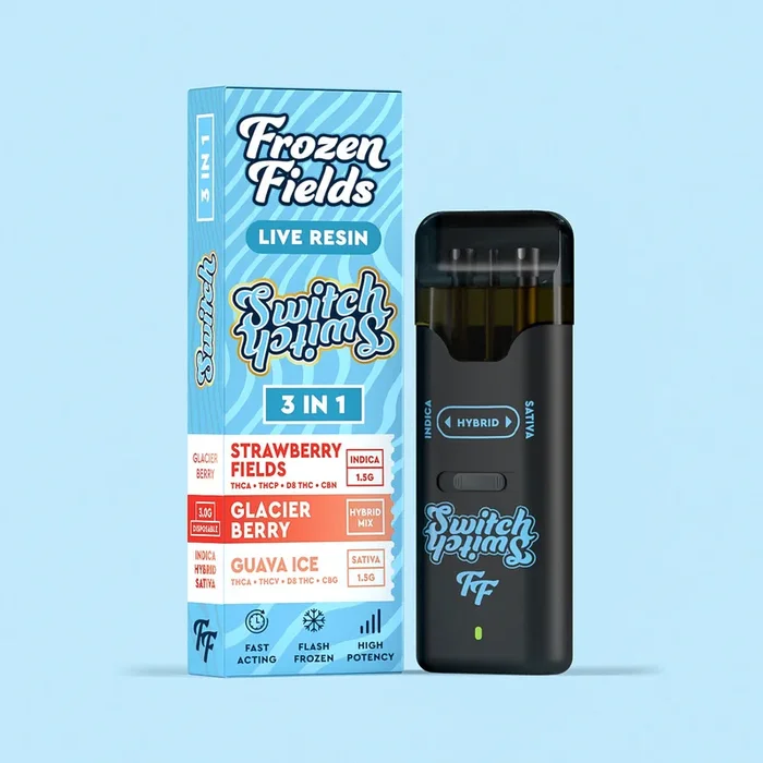 Frozen Field THCA -THCP-D8 THC Switch 3-in-1 Disposable Vape (3g)