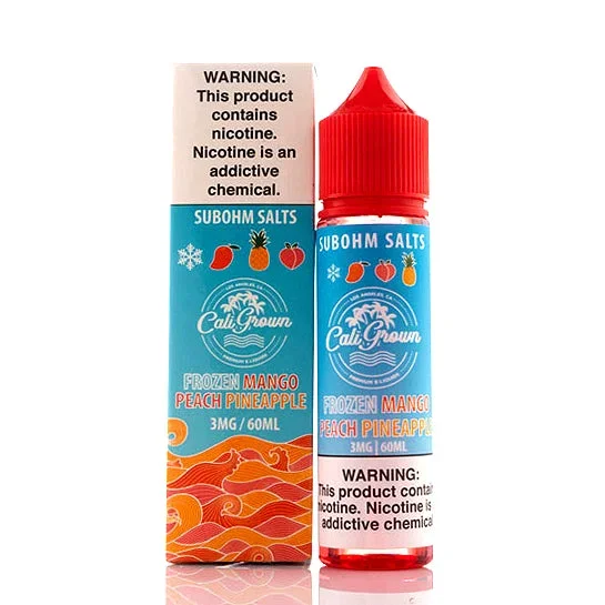 Frozen Mango Peach Pineapple – California Grown E-Liquid (60 ml)