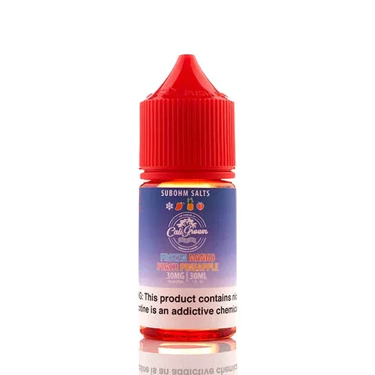 Frozen Mango Peach Pineapple Salt – California Grown E-Juice
