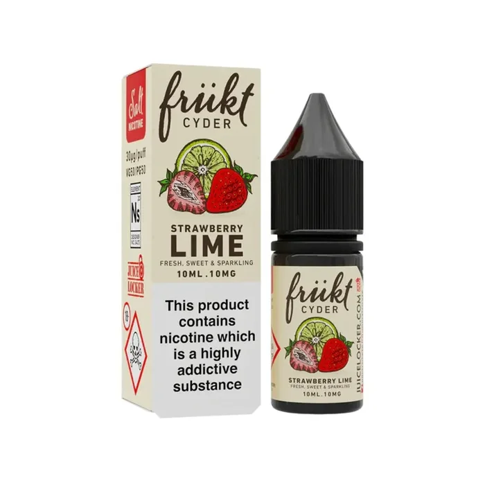 Frukt Cyder Nic Salts Strawberry Lime