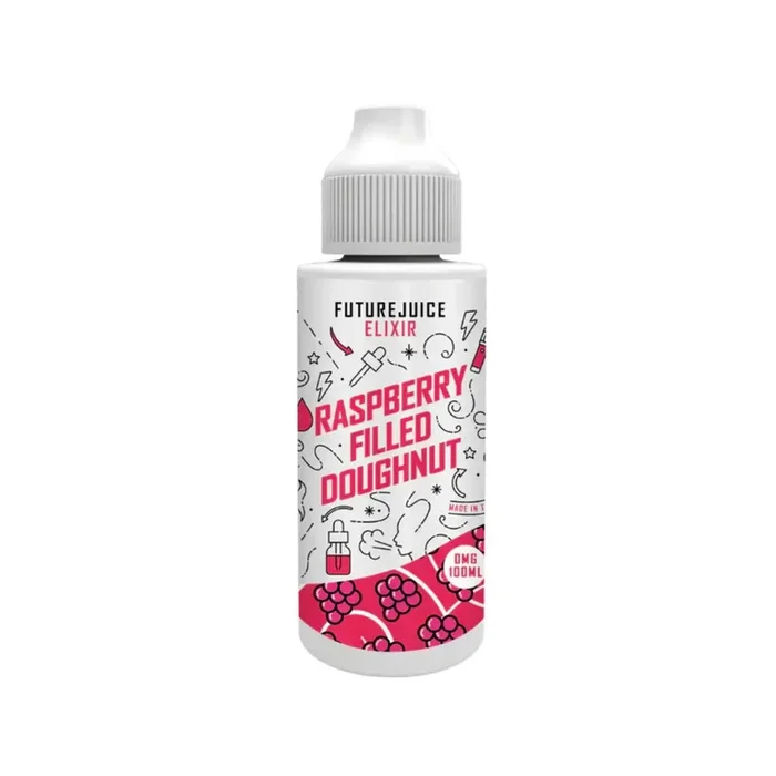Future Juice Elixir Raspberry Filled Doughnut 100ml E-liquid