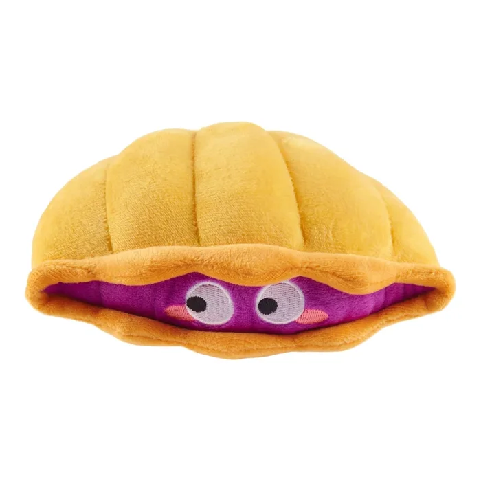Fuzzy Friendz Ocean Pals Oyster Dog Toy