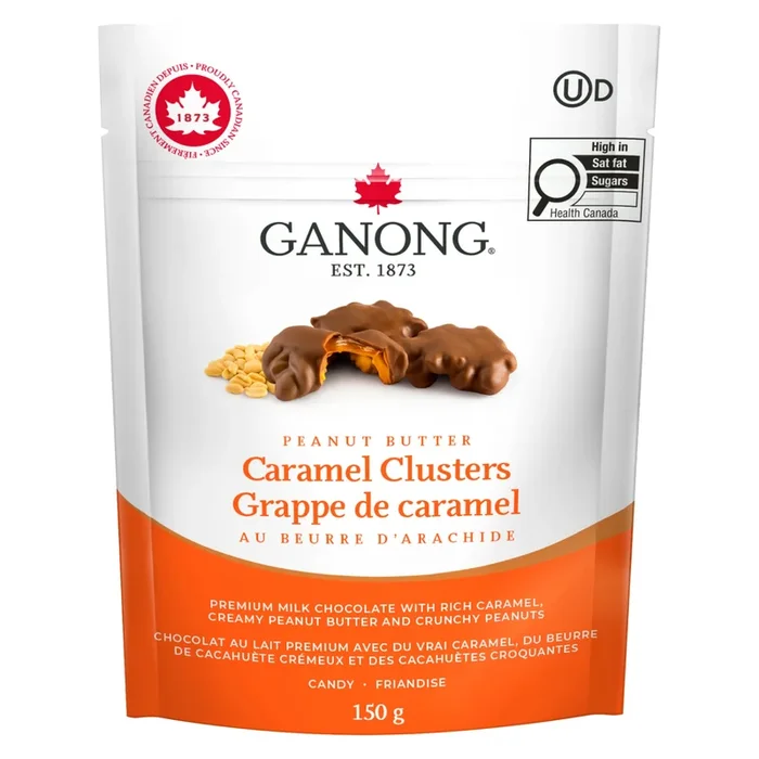 Ganong Peanut Butter Caramel Clusters, 150-g