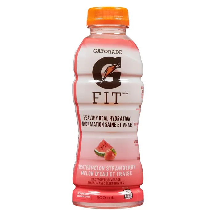 Gatorade G Fit Watermelon Strawberry Electrolyte Beverage, 500-ml