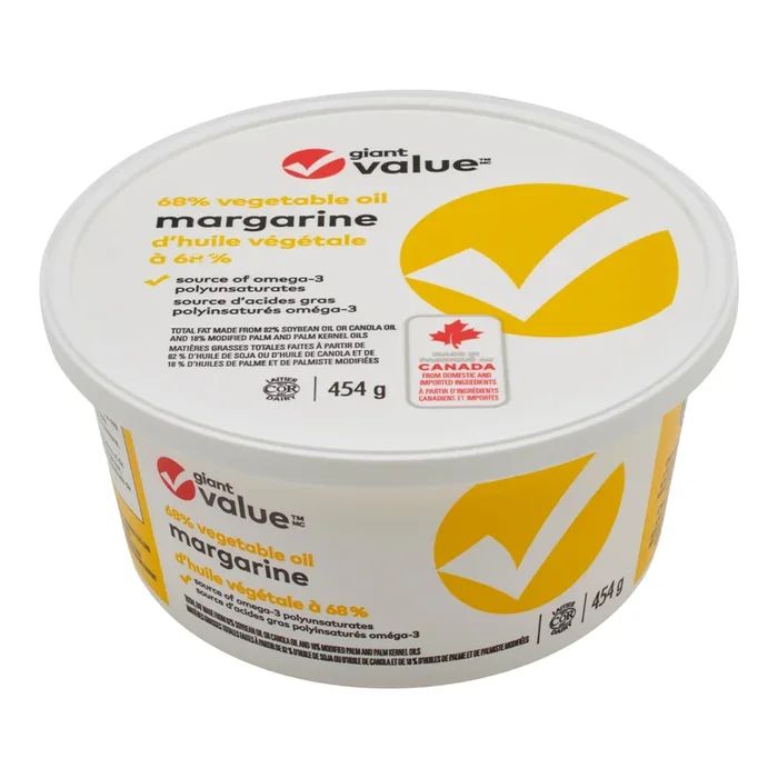 Giant Value 68% Vegetable Oil Margarine, 907-g