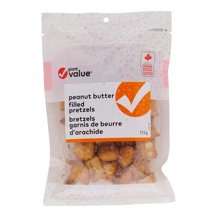 Giant Value Bretzels garnis de beurre d’archides, 115 g
