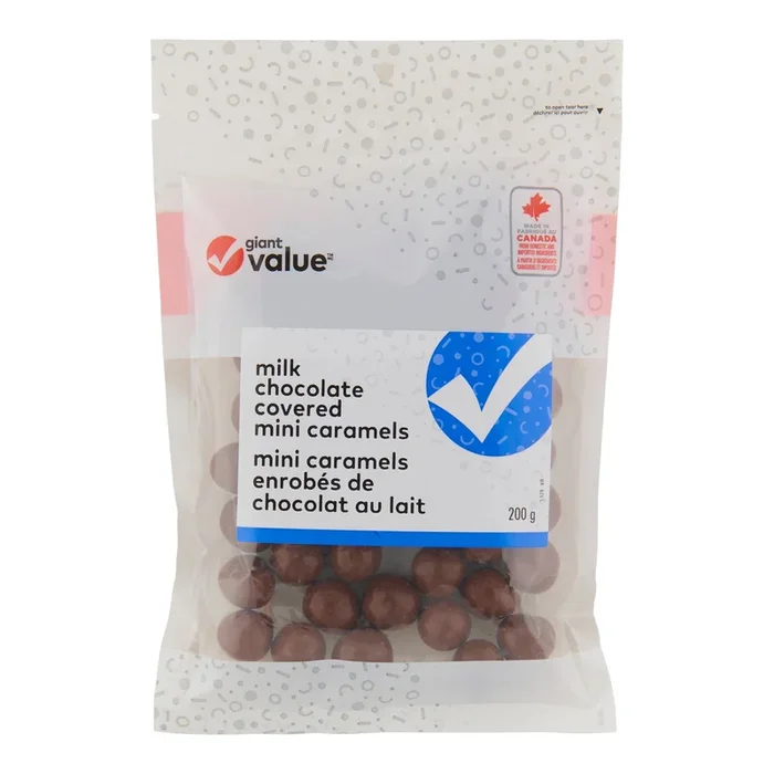Giant Value Caramels au chocolat au lait, 200 g