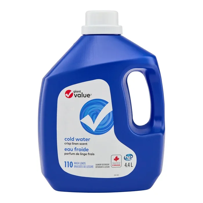 Giant Value Cold Water Crisp Linen Scent Laundry Detergent, 4.4 L