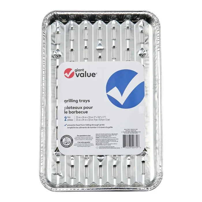 Giant Value Grilling Trays, 2-Pack