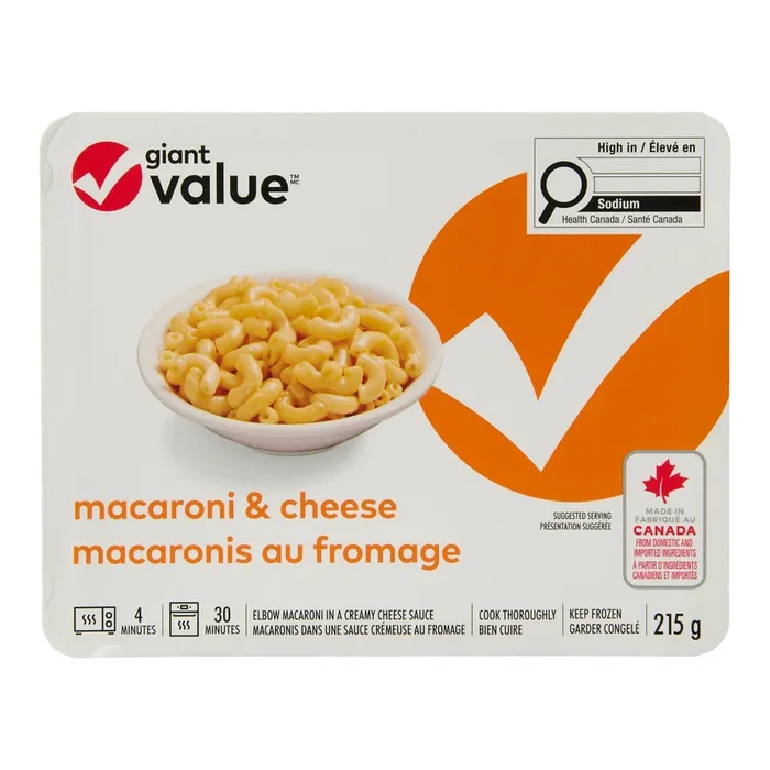 Giant Value Macaroni & Cheese – 215g