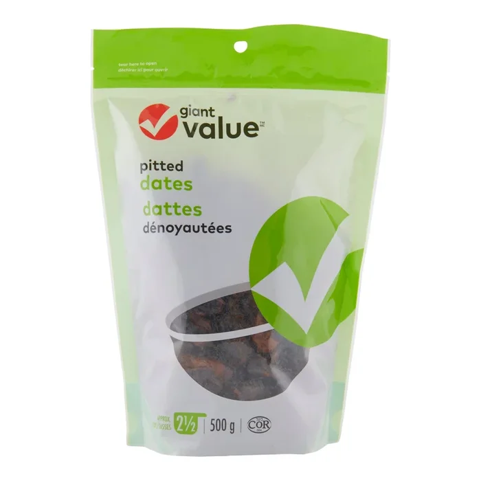 Giant Value Pitted Dates – 500g