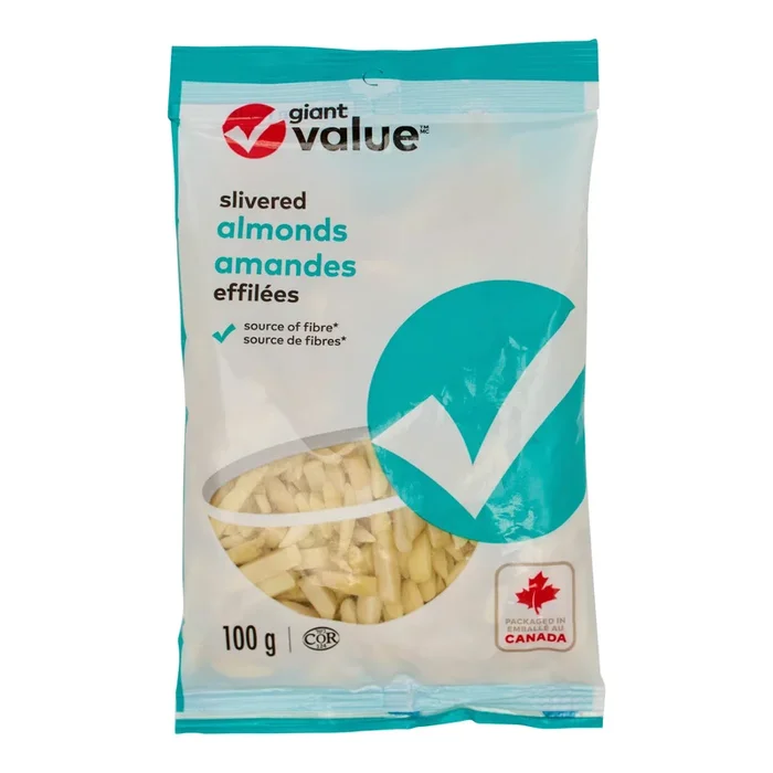 Giant Value Silvered Almonds – 100g