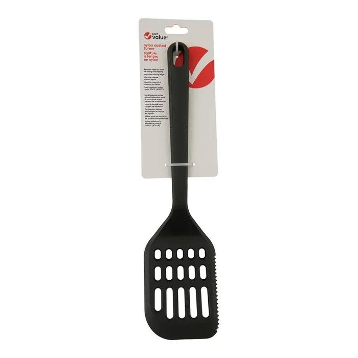 Giant Value Slotted Turner, Black, 13-in.