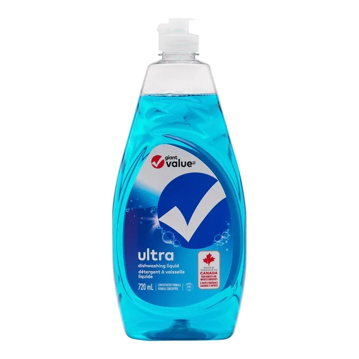 Giant Value Ultra Dish Soap, 720 ml