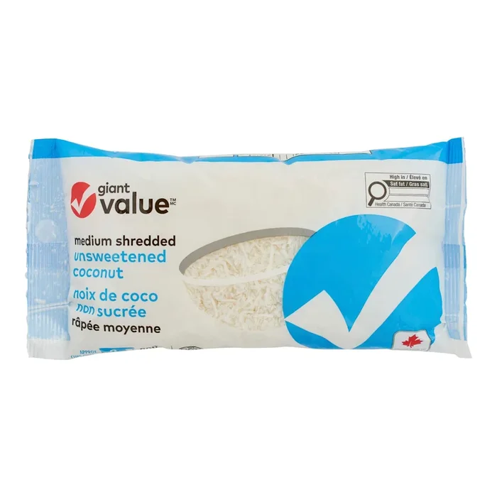 Giant Value Unsweetened Shredded Coconut – 200g