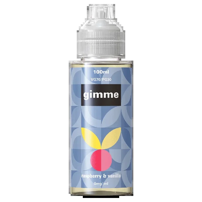 Gimme Raspberry & Vanilla Short Fill – 100ml