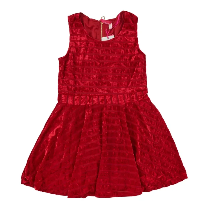 Girls’ Sleeveless Velour Dress, Assorted