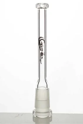 Glass shower head diffuser downstem