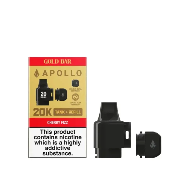 Gold Bar Apollo 20K Cherry Fizz Prefilled Pod Refills