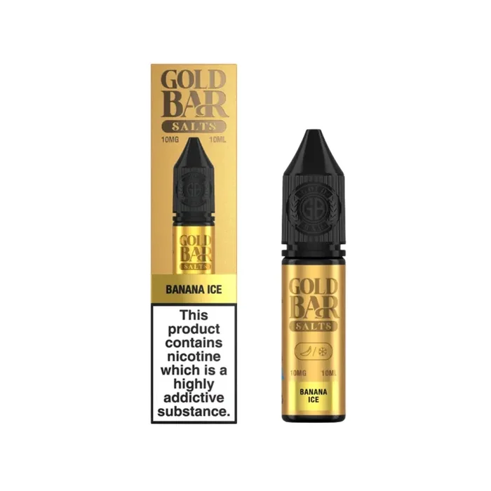 Gold Bar Banana Ice 10ml Nic Salt E-liquid