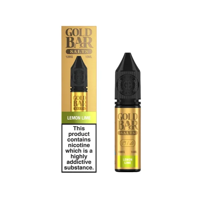 Gold Bar Lemon Lime 10ml Nic Salt E-liquid