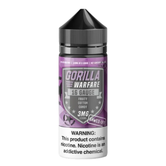 Gorilla Warfare Eliquid 120mL – 16 Gauge Sawed Off –
