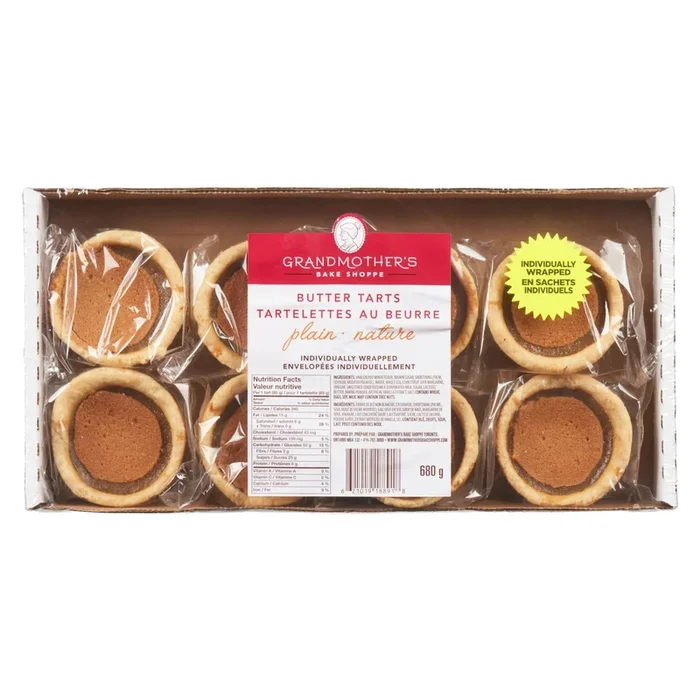Grandmother’s Plain Butter Tarts – 8pk.