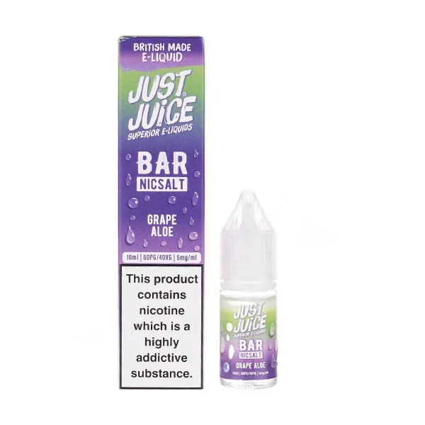 Grape Aloe Bar Nic Salt E-Liquid by Just Juice