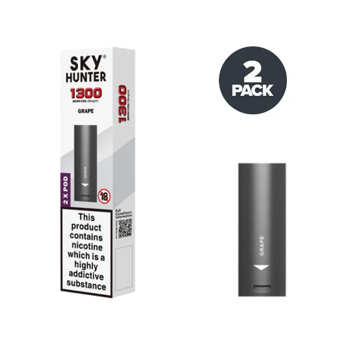 Grape Sky Hunter 1300 Pre-filled Pods