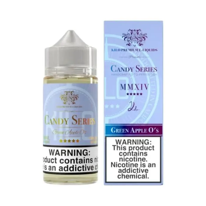 Green Apple O’s E-Liquid by Kilo Candy Series