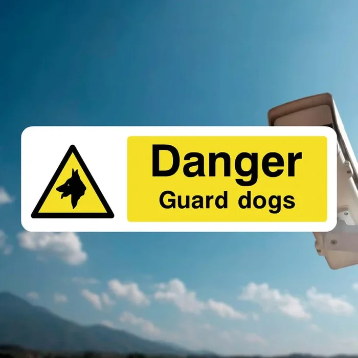Guard Dogs Warning Sign v3