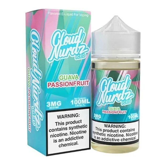 Guava Passion Fruit Iced E-Liquid by Cloud Nurdz