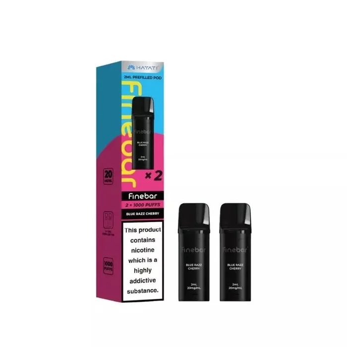 Hayati Finebar 1000 Blue Razz Cherry Prefilled Pods