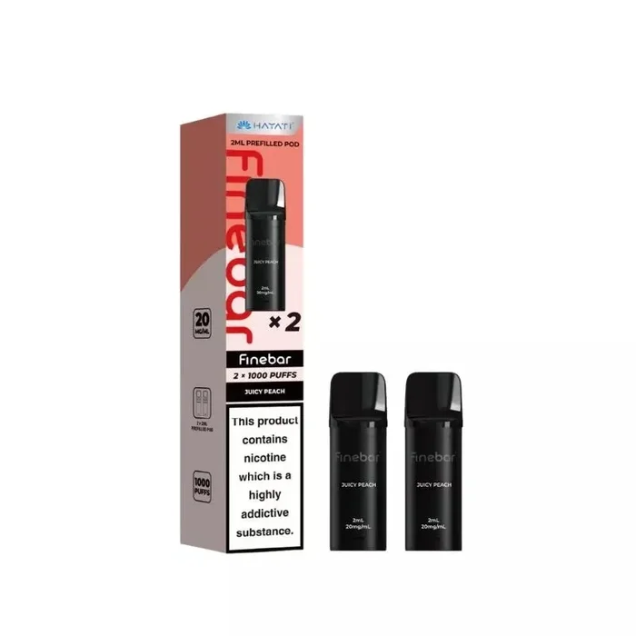 Hayati Finebar 1000 Juicy Peach Prefilled Pods
