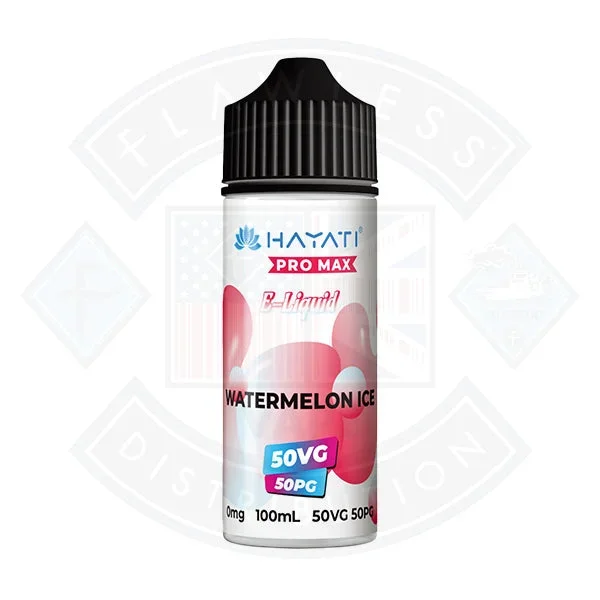 Hayati Pro Max 50/50 – Watermelon Ice 0mg 100ml Shortfill