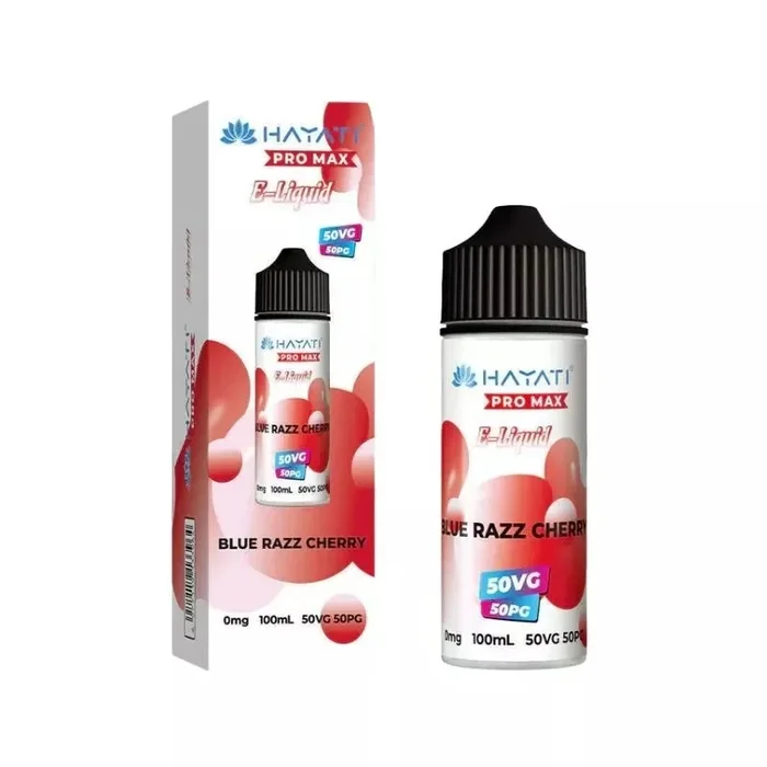 Hayati Pro Max Blue Razz Cherry 50/50 100ml Shortfill