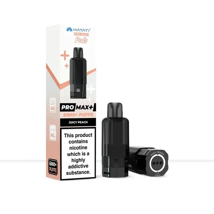Hayati Pro Max+ Juicy Peach Prefilled Vape Pods